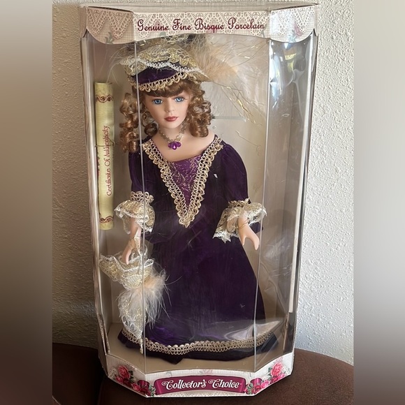 Collectible Genuine Fine Bisque Porcelain with Certificate of Authenticity - Picture 1 of 14